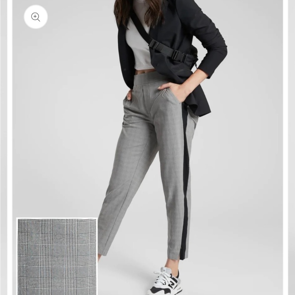 Athleta Plaid Brooklyn Pant